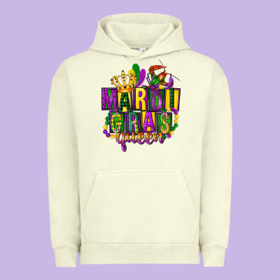 Mardi Gras Queen Urban Hoodie Designed By Fadigitalartstudio