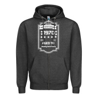 Charcoal Heather vintage quality without compromise 1970 Zipper Hoodie - Bettercallsaul