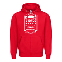 Red vintage quality without compromise 1970 Zipper Hoodie - Bettercallsaul
