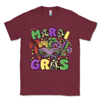 Burgundy mardi gras Classic Tee - MaliasSmallBusiness