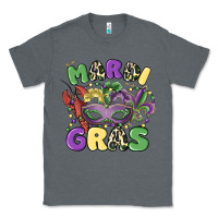 Charcoal Heather mardi gras Classic Tee - MaliasSmallBusiness