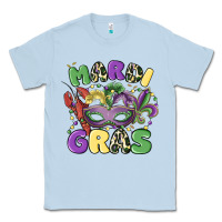 Dusty Blue mardi gras Classic Tee - MaliasSmallBusiness