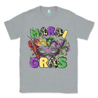 Heather Grey mardi gras Classic Tee - MaliasSmallBusiness