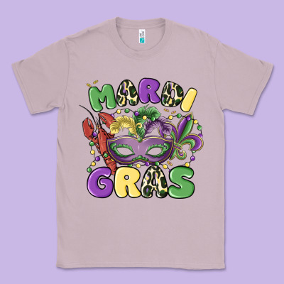 Mardi Gras Classic Tee Designed By Maliassmallbusiness