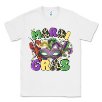 White mardi gras Classic Tee - MaliasSmallBusiness