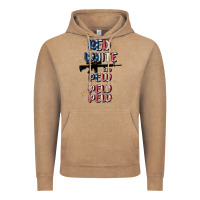 Vintage Coffee red white and pew pew pew Vintage Hoodie - MaliasSmallBusiness