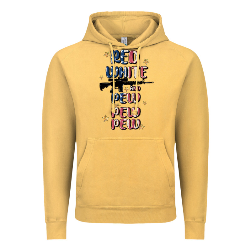 Red White And Pew Pew Pew Vintage Hoodie by MaliasSmallBusiness | Teevron