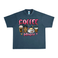 Midnight Navy coffee please Urban Heavy Tee - MaliasSmallBusiness