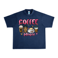 Navy coffee please Urban Heavy Tee - MaliasSmallBusiness