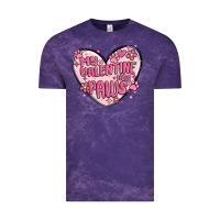 Cloud Purple my valentine has paws Vintage Tee - MaliasSmallBusiness