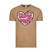 Vintage Coffee my valentine has paws Vintage Tee - MaliasSmallBusiness