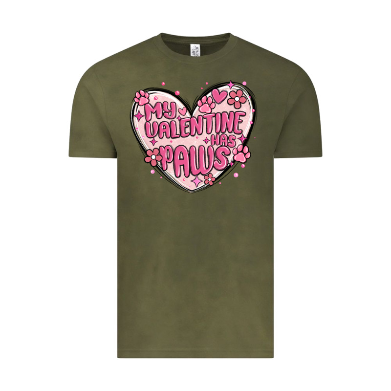 My Valentine Has Paws Vintage Tee by MaliasSmallBusiness | Teevron