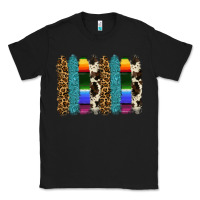 Black serape leopard tooled leather cowhide background Classic Tee - RanaPortraitStore