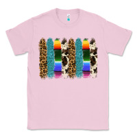 Bubblegum Pink serape leopard tooled leather cowhide background Classic Tee - RanaPortraitStore