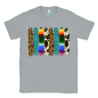 Heather Grey serape leopard tooled leather cowhide background Classic Tee - RanaPortraitStore