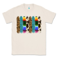 Natural serape leopard tooled leather cowhide background Classic Tee - RanaPortraitStore