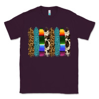 Plum serape leopard tooled leather cowhide background Classic Tee - RanaPortraitStore