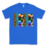 True Royal serape leopard tooled leather cowhide background Classic Tee - RanaPortraitStore