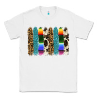 White serape leopard tooled leather cowhide background Classic Tee - RanaPortraitStore