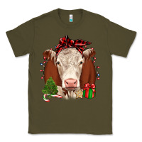 Army Green Christmas Hereford Classic Tee - JahusDesignShop