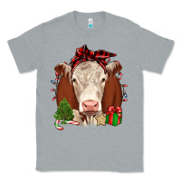 Heather Grey Christmas Hereford Classic Tee - JahusDesignShop
