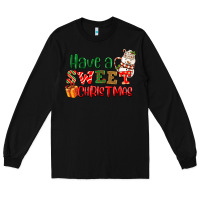 Black Have a sweet Christmas Long Sleeve Tee - NancyCooperArtShop