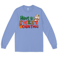 Colony Blue Have a sweet Christmas Long Sleeve Tee - NancyCooperArtShop