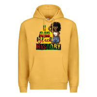 Mustard i am black history juneteenth Premium Hoodie - CowGirlArtShop