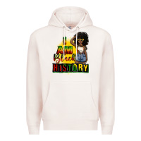 Pale Pink i am black history juneteenth Premium Hoodie - CowGirlArtShop
