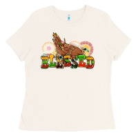 Bone blessed afro woman hands Ladies Tee - AdoDesignShop