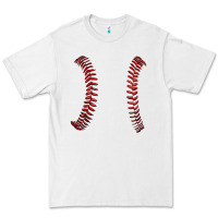 White ball stitch Premium Tee - AdoDesignShop