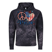 Cloud Black peace love 'merica Vintage Hoodie - MaliasSmallBusiness