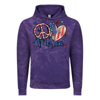 Cloud Purple peace love 'merica Vintage Hoodie - MaliasSmallBusiness