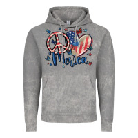 Cloud Rock peace love 'merica Vintage Hoodie - MaliasSmallBusiness