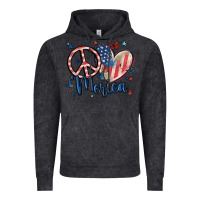 Vintage Black peace love 'merica Vintage Hoodie - MaliasSmallBusiness