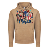 Vintage Coffee peace love 'merica Vintage Hoodie - MaliasSmallBusiness
