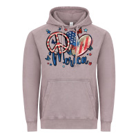 Vintage Zinc peace love 'merica Vintage Hoodie - MaliasSmallBusiness