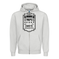 Dove Grey vintage quality without compromise 1970 Zipper Hoodie - Bettercallsaul