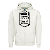 Oatmeal Heather vintage quality without compromise 1970 Zipper Hoodie - Bettercallsaul