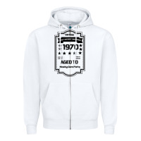 White vintage quality without compromise 1970 Zipper Hoodie - Bettercallsaul