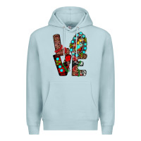 Blue Mist christmas love Premium Hoodie - JahusDesignShop