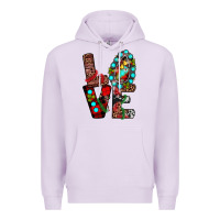 Lilac christmas love Premium Hoodie - JahusDesignShop