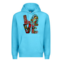 Ocean Blue christmas love Premium Hoodie - JahusDesignShop