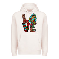 Pale Pink christmas love Premium Hoodie - JahusDesignShop