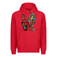 Red christmas love Premium Hoodie - JahusDesignShop