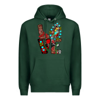 Sports Green christmas love Premium Hoodie - JahusDesignShop