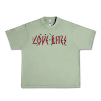 Oil Green love bites Urban Heavy Tee - MaliasSmallBusiness