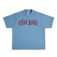 Pebble Blue love bites Urban Heavy Tee - MaliasSmallBusiness