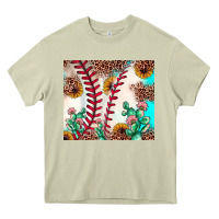 Mossy baseball leopard turquoise cactus sunflower Heavy Core Tee - JahusDesignShop