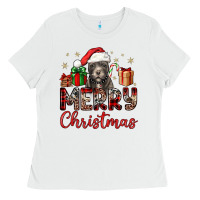 White merry christmas pitbull Ladies Tee - JahusDesignShop